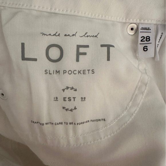 White Loft Skinny Jeans - Picture 3 of 3
